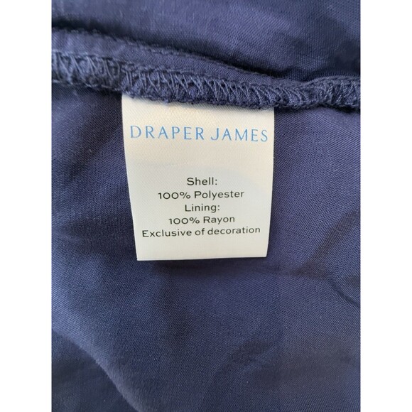Draper James Hem Dress size L Elbow puffed Sleeve pockets smocked waist Bandana - Picture 16 of 16